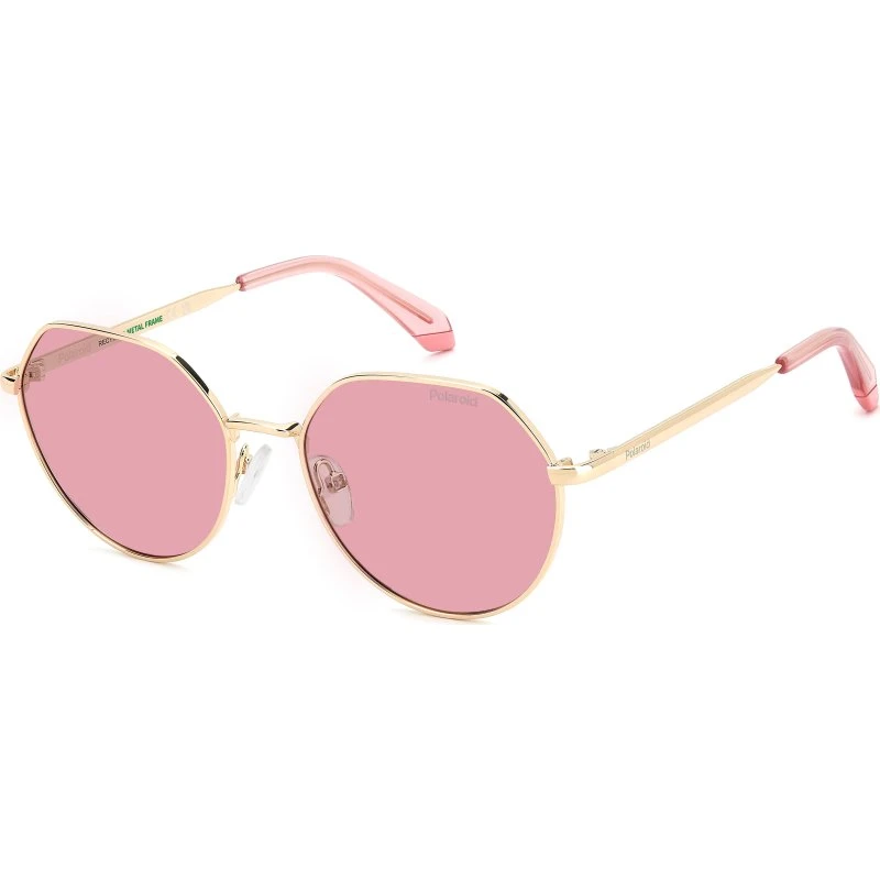 Polaroid Junior PLD 8074/S Lunettes de Soleil Polarisées Or Rose