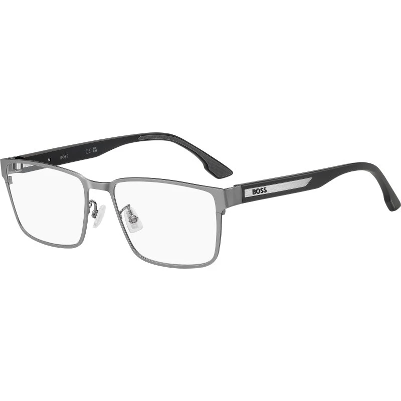 Hugo Boss BOSS 1912/G R81 - Lunettes de vue carrées en métal Ruthénium