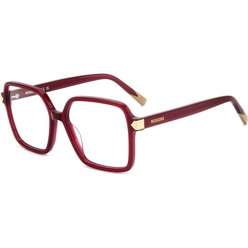 Missoni MIS 0288 8CQ Lunettes de vue carrées en acétate rouge