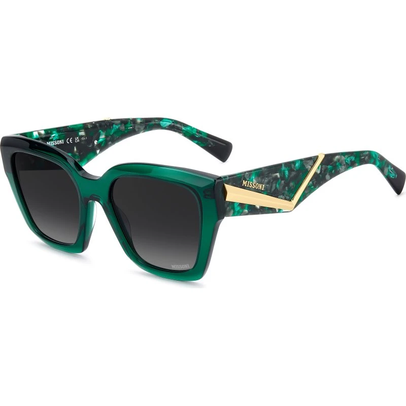 Missoni MIS 0267/S Lunettes de soleil carrées en acétate vert et gris