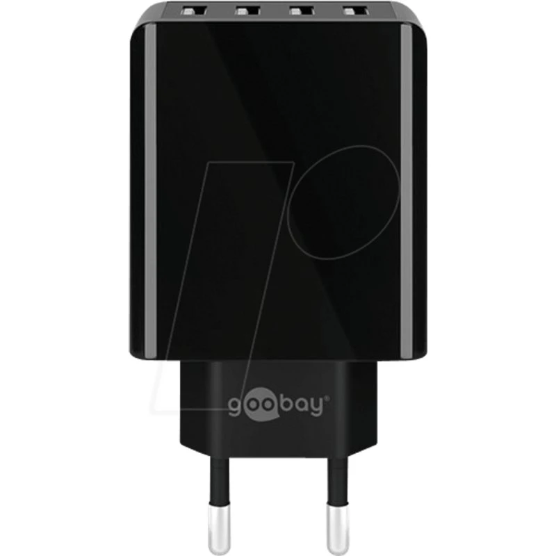 Goobay Chargeur Multiport USB-A 30 W Noir