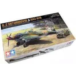 Tamiya 25212 : Ilyushin IL-2 Shturmovik & GAZ-67B 1/48