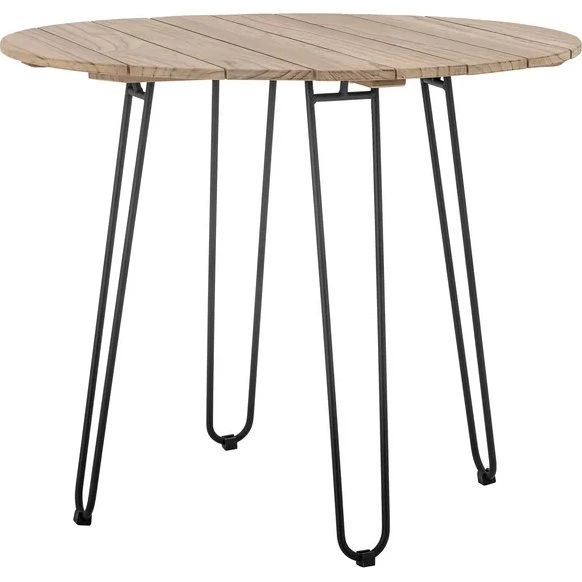 Bloomingville Molito Table à manger teck métal, 90x75 cm