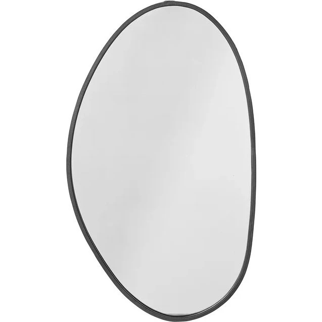 Bloomingville Faun Miroir Murale 40x70 cm Noir Métal