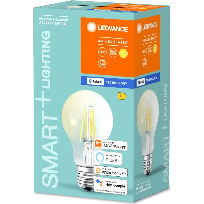 LEDVANCE SMART+ Filament 6W 2700K E27 Blanc Chaud