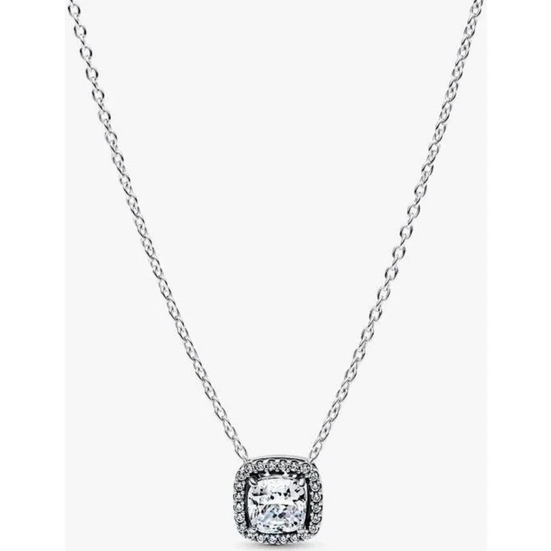 Pandora Collier et Pendentif Halo Argent 393560C02