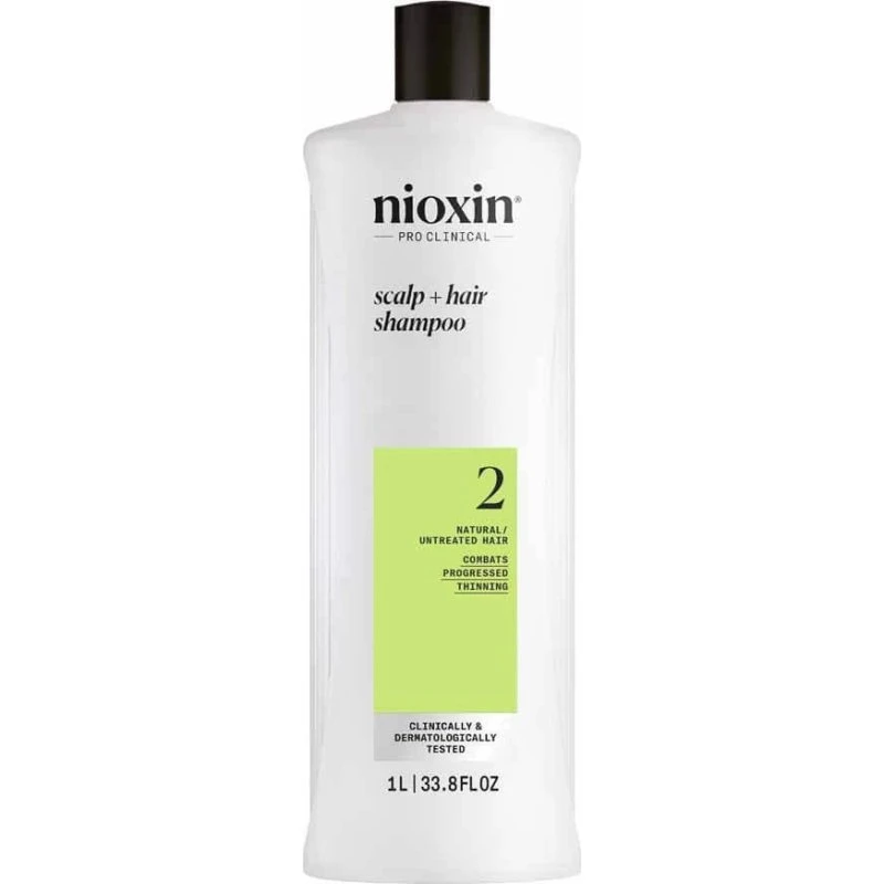 Nioxin Shampooing System 2 Cheveux Naturels et Chute Avancée 1L
