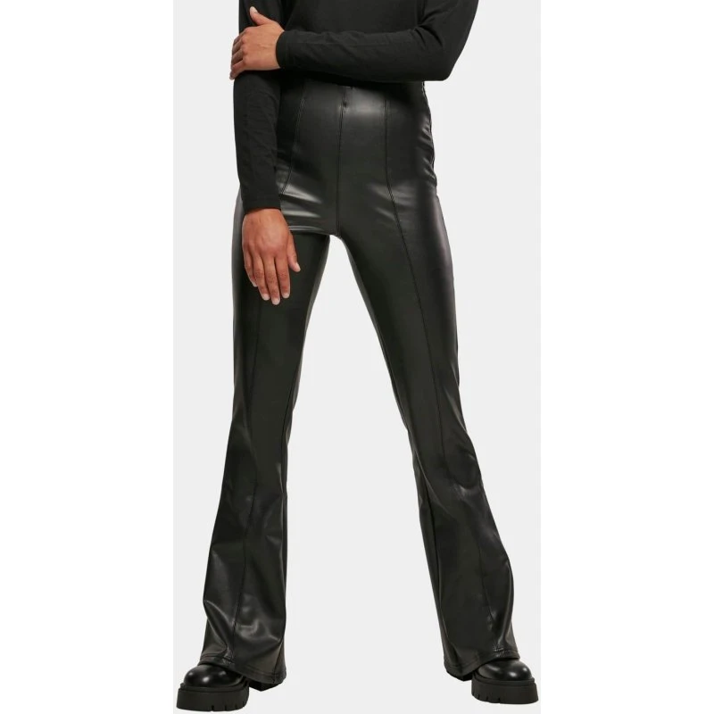 Urban Classics Jean Slim Stretch Noir Évasé Femme