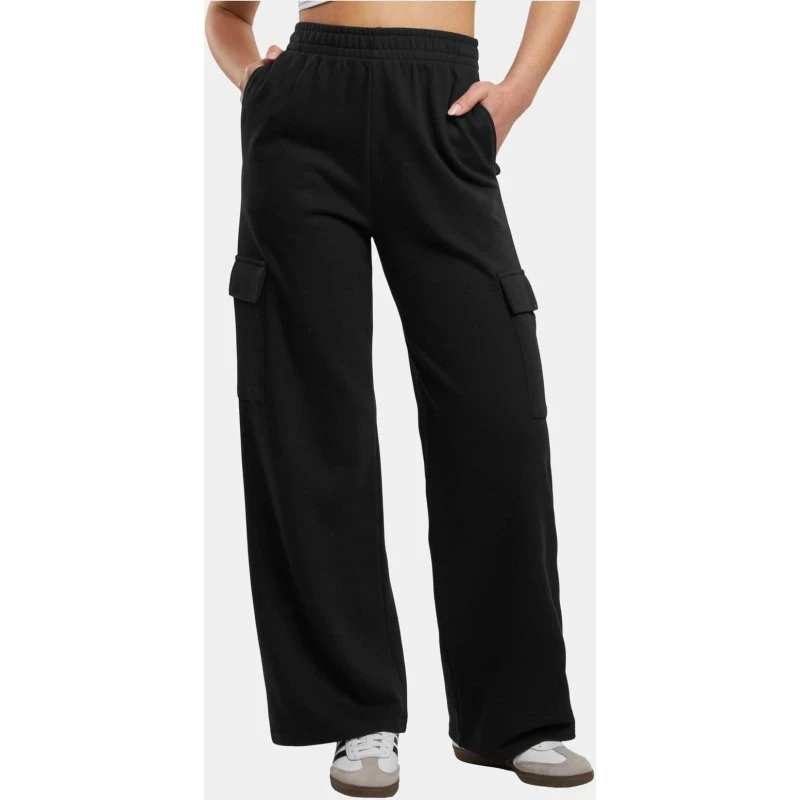 Urban Classics Pantalon Baggy Femme Noir - Coton Confortable