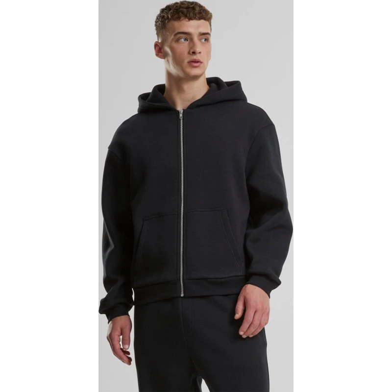 Urban Classics Sweatshirt à capuche zippé Noir