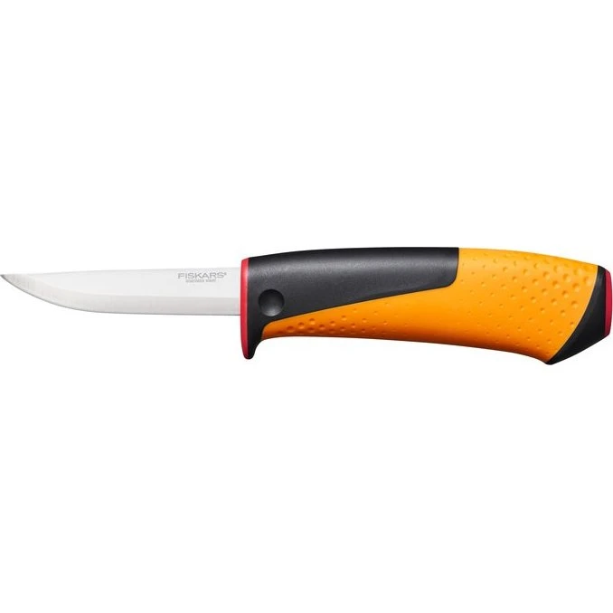 Fiskars Couteau d'artisan avec aiguiseur intégré