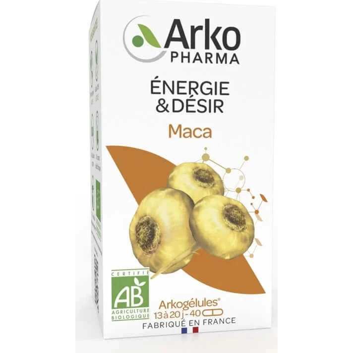 Arkopharma Arkogélules Maca Énergie & Désir - 40 gélules