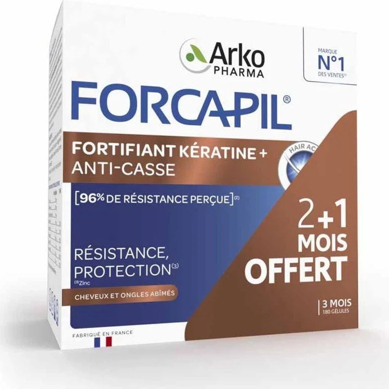 Arkopharma Forcapil Fortifiant Kératine - Cheveux et Ongles