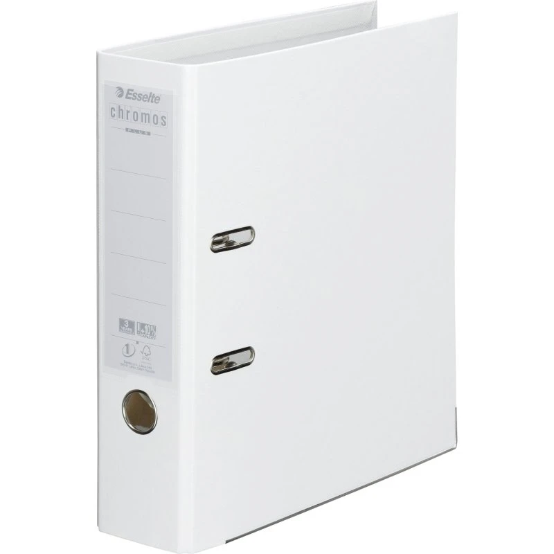 Esselte Chromos Plus Classeur à Levier A4 8 cm Blanc