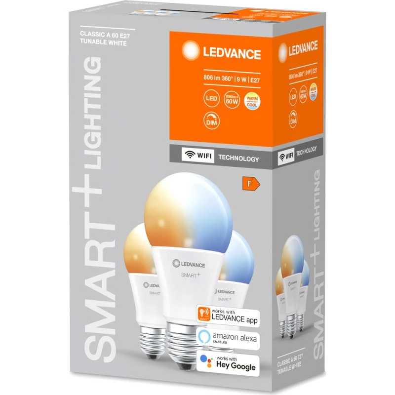 LEDVANCE SMART+ WiFi E27 Blanc Dynamique 9W