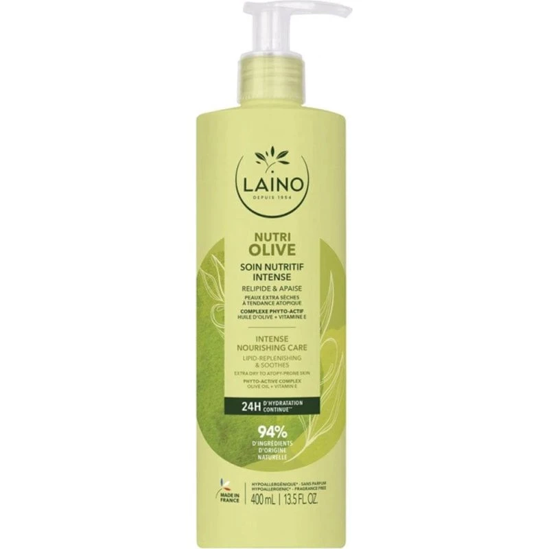 Laino Nutri Olive Soin Nutritif Intense Peaux Extra Sèches 400ml