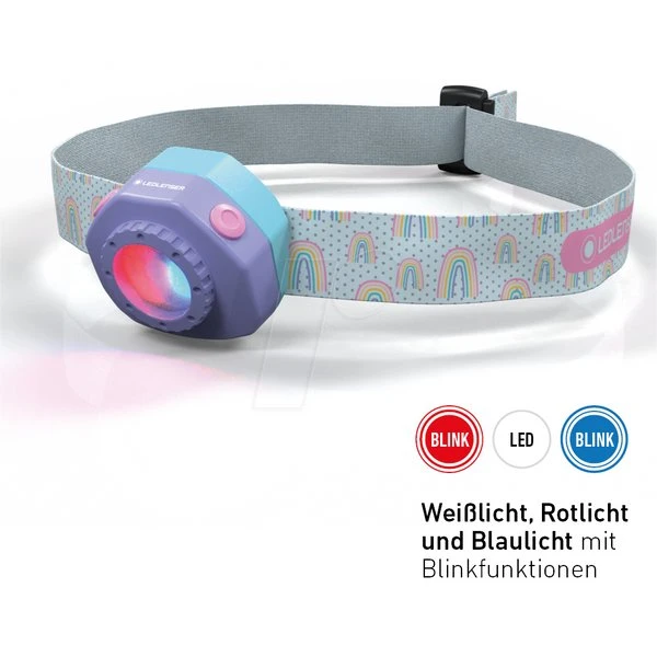 Ledlenser KIDLED4R Lampe Frontale Enfant 40 lm Lilas