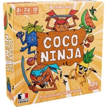 Coco Ninja - Jeu d'ambiance rapide pour 2 à 6 joueurs