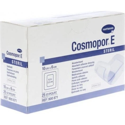 Cosmopor E Hartmann - Pansement chirurgical stérile 10 x 6 cm (25 pcs)