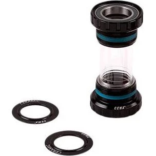 Cema Jeu de Pédalier Adaptateur BSA-DUB Inoxydable Noir