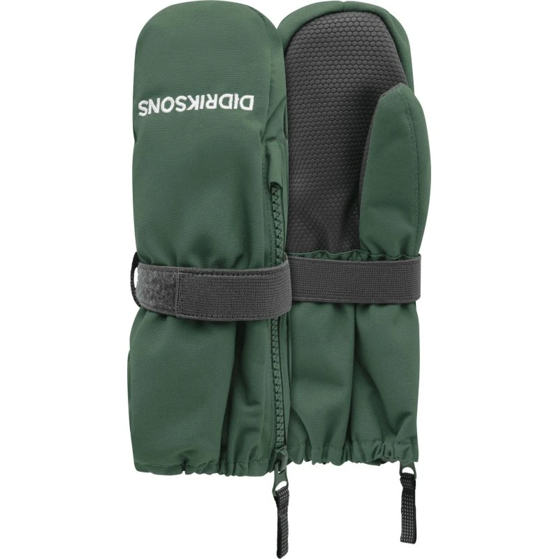 Didriksons Biggles Zip 9 Moufles Enfant Vert Foncé