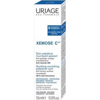 Uriage Xemose C8+ Crème Contour des Yeux Nourrissante et Apaisante, 15 ml