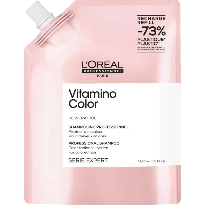 L'Oréal Professionnel Serie Expert Vitamino Color Shampoing Éco-Recharge 500ml