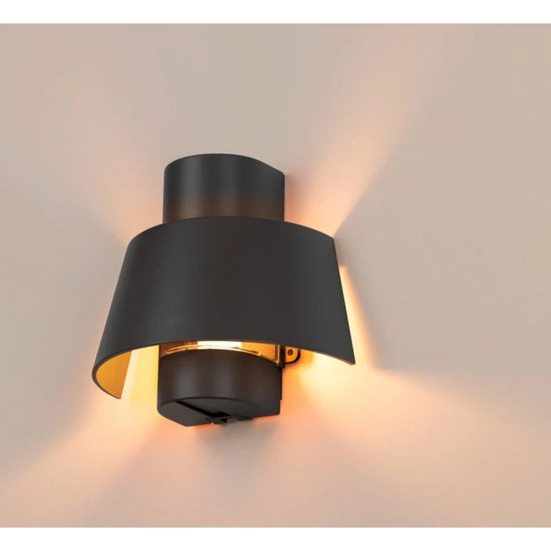 SLV Photoni Applique d'extérieur en aluminium noir, 25 cm