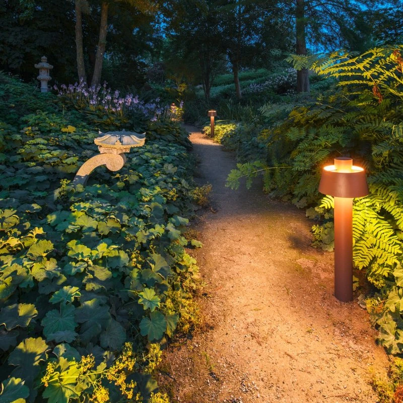 SLV Bornes lumineuses Photoni 75, Rouille, Aluminium, 75 cm