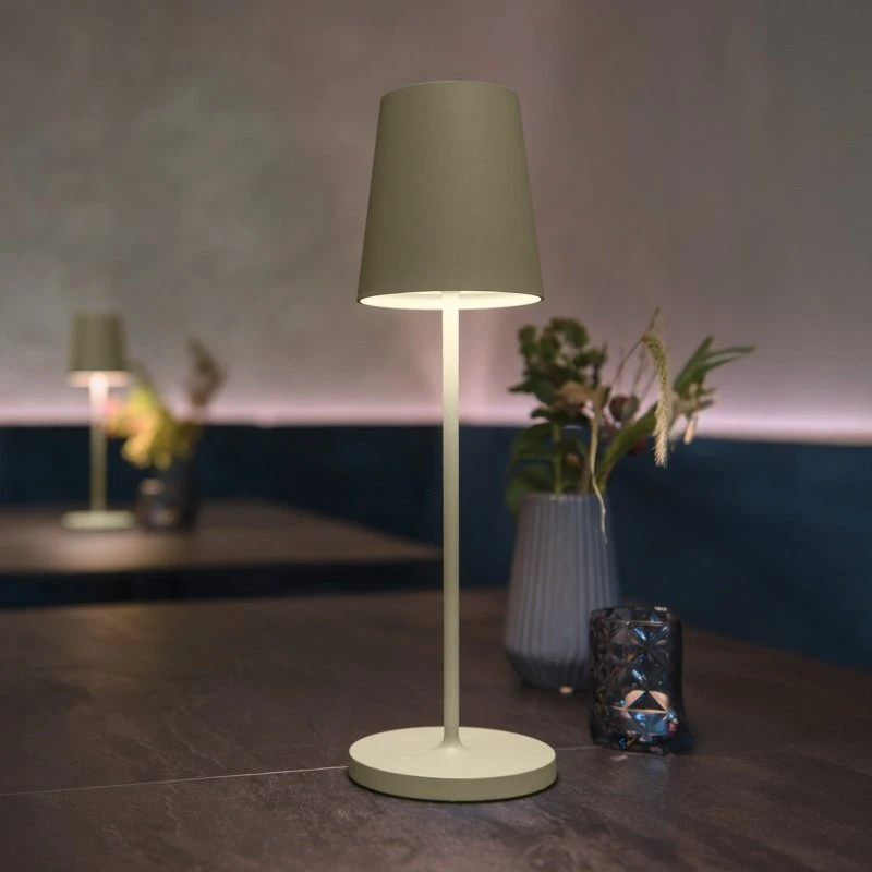 SLV Lampe à poser portable Vinolina Two Verte IP65
