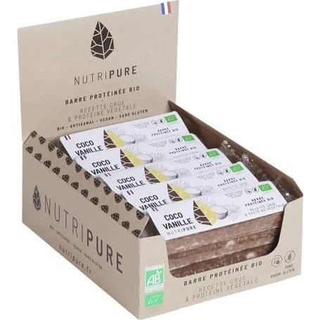 Raw Barre Bio Coco-Vanille • 6 ingrédients • Vegan