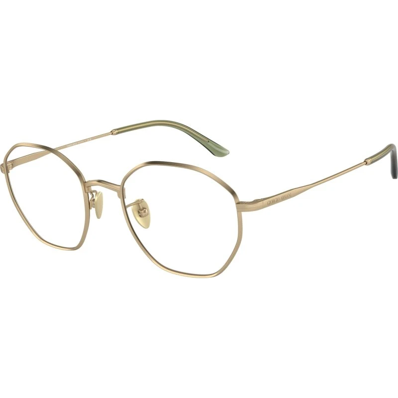 Giorgio Armani Homme AR5139 - Montures Optiques Carrées en Métal Or