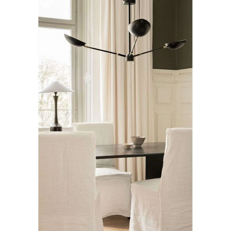 Watt & Veke Plafonnier Spoon - Noir Mat et Laiton