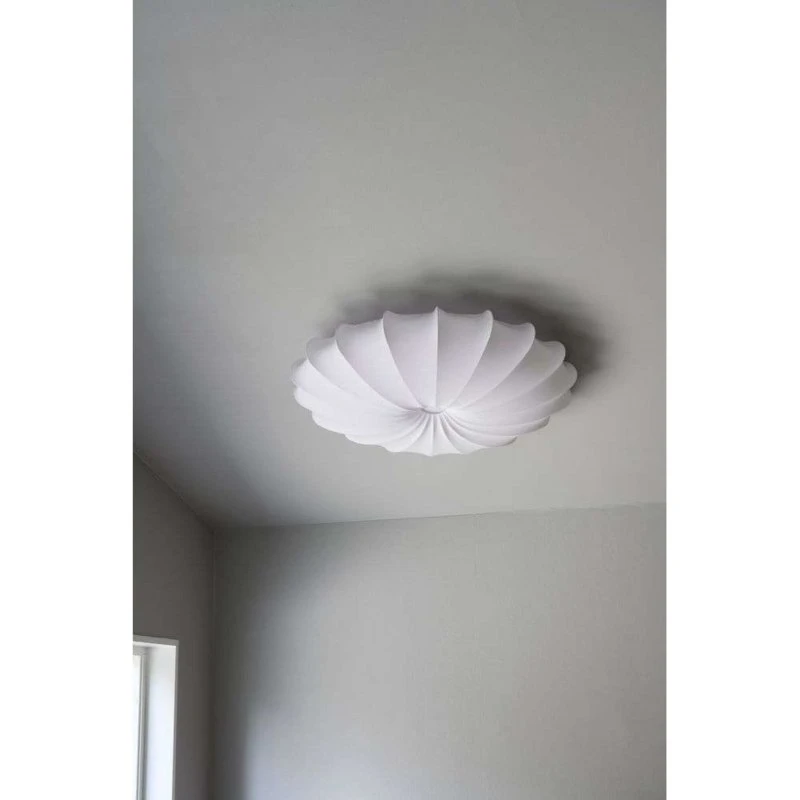 Watt & Veke Anna 80 - Plafonnier et Applique Murale en Coton Blanc