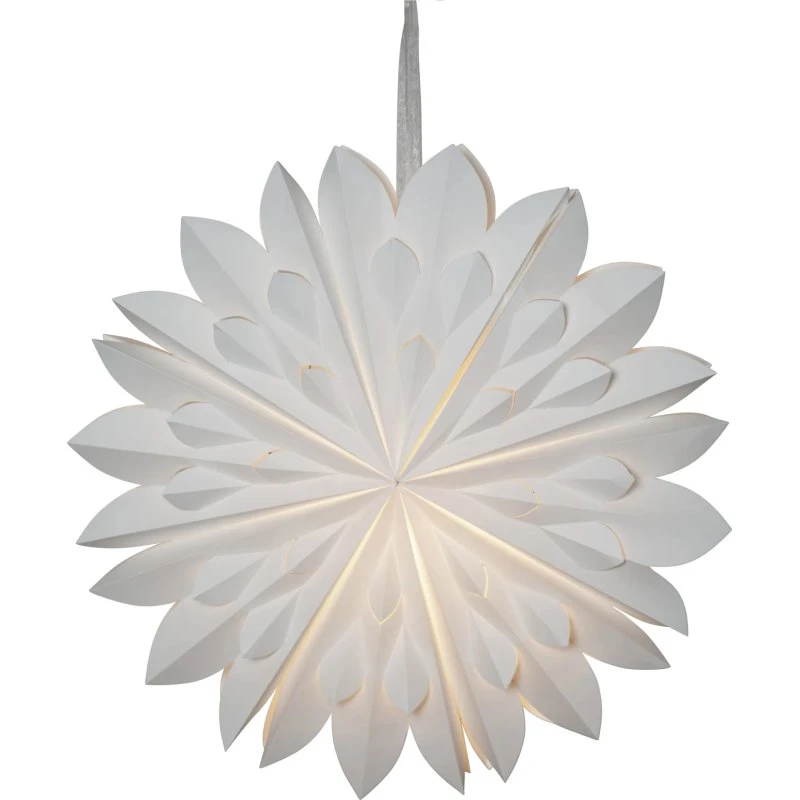 STAR TRADING Étoile décorative Cliff, papier blanc, Ø 60cm