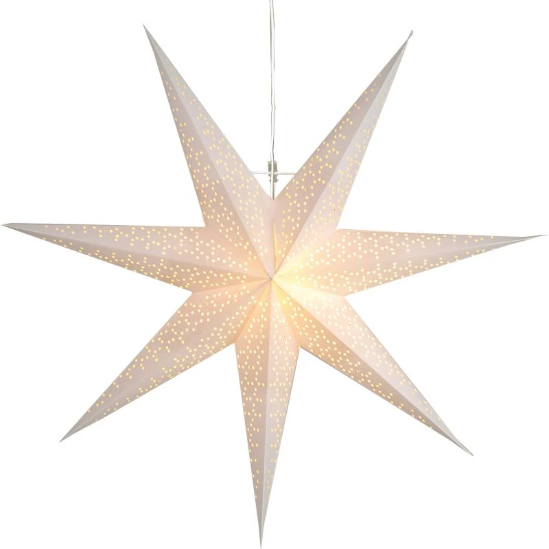 Star Trading Étoile en papier Dot Blanche 70 cm