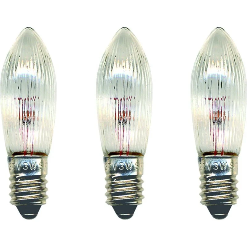 STAR TRADING Ampoules de rechange E10 3W - Lot de 3