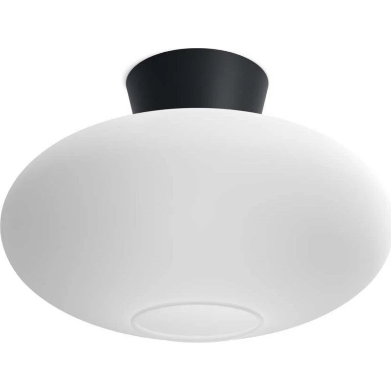 Belid Plafonnier XL Bullo Ø38 Noir Mat/Opal
