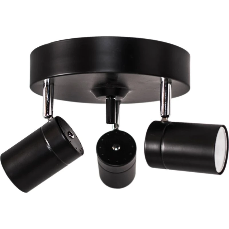 By Rydéns Spotlight Correct spot pour plafond x3 noir mat