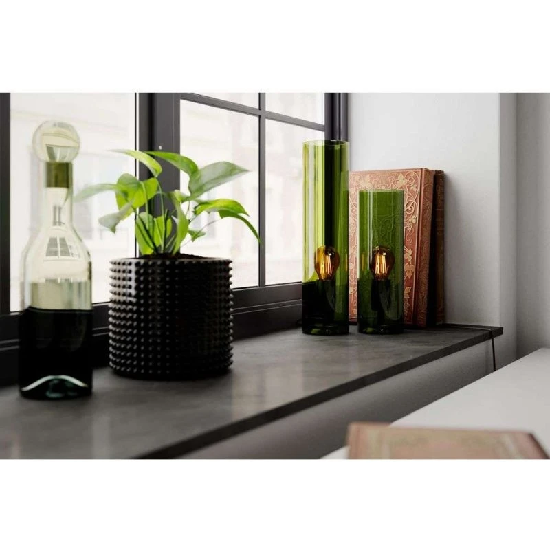 Rydéns Lampe à poser Flake verte en verre, 40 cm