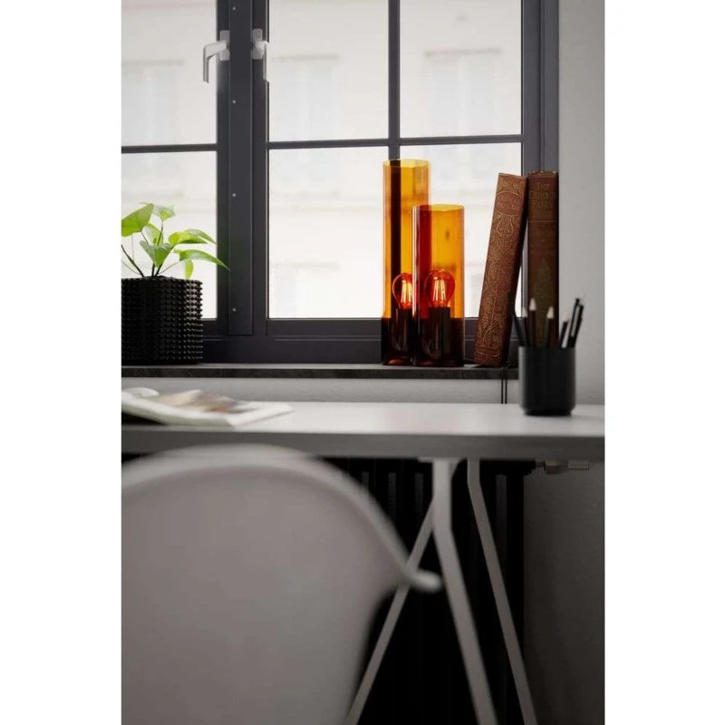 By Rydéns Lampe à poser Flake, Verre Cognac, 40 cm