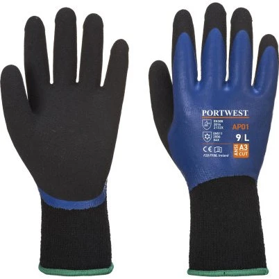 Portwest Thermo Pro Glove Bleu/Noir Taille 8