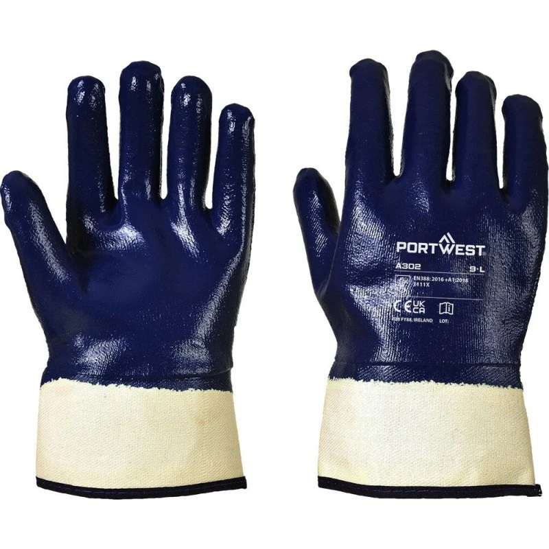 Portwest A302 Gants Nitrile Tout Enduit 2XL