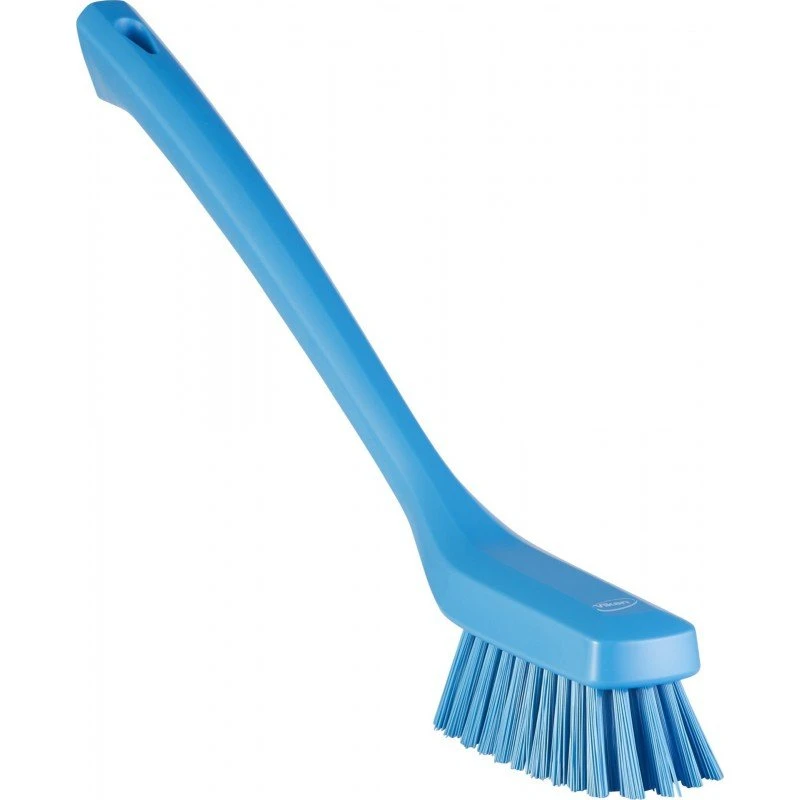 Vikan Brosse Fine à Manche Long 420 mm Dur Bleu