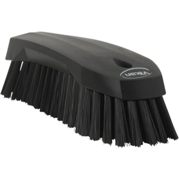Vikan Brosse à main L 200 mm Noir Fibres Dures