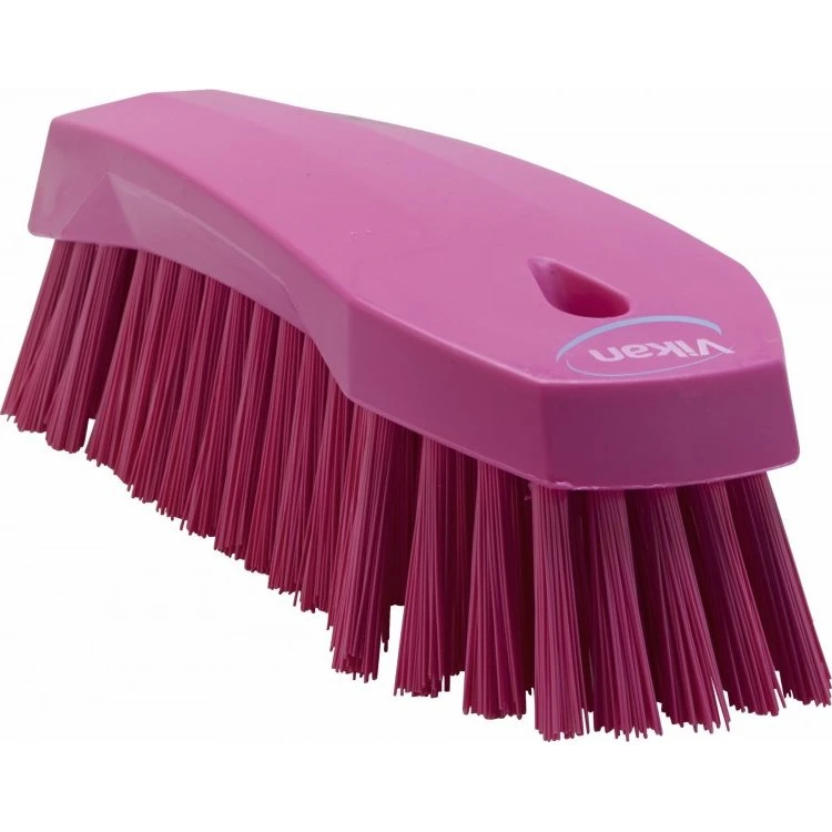 Vikan Brosse à main L 200 mm, Rose, Dure