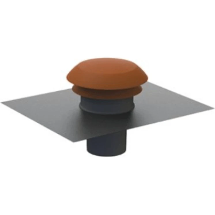 CPR 125 R Chapeau de toiture rouge Ø125 mm