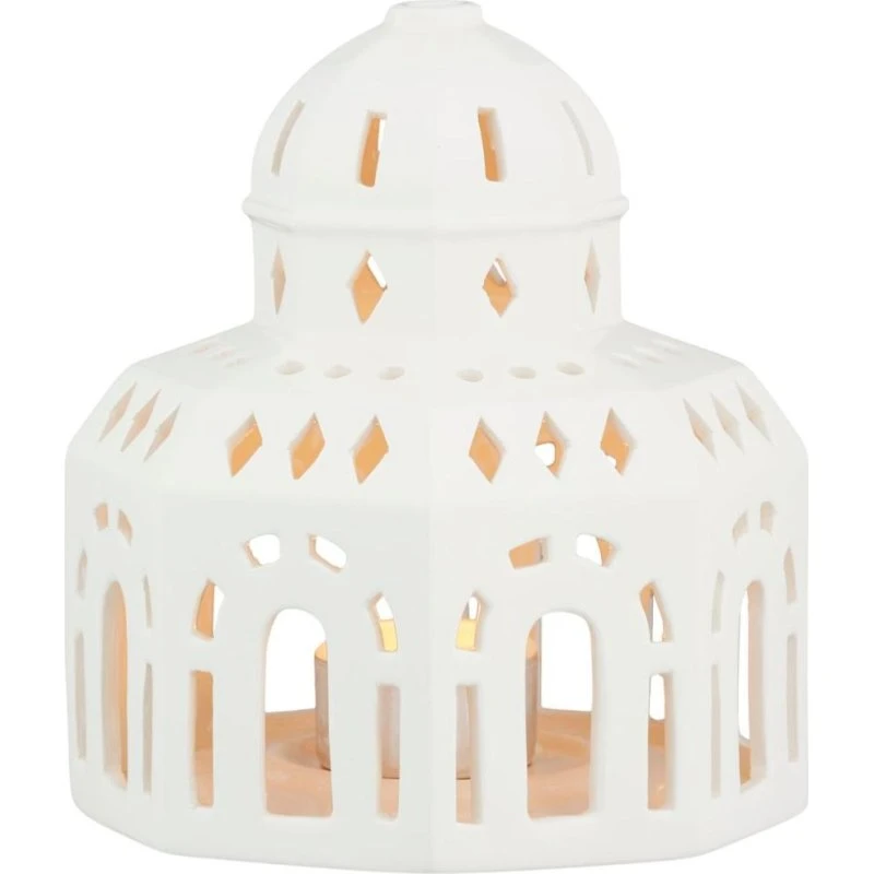 Kähler Urbania Tivoli Glassalen Teelichthaus Blanc