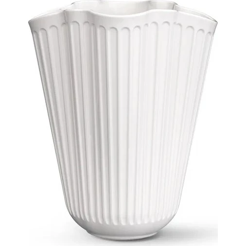 Kähler HAMMERSHOI UNFOLD Vase 20,5 cm blanc grès