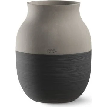 Kähler Omaggio Circulare Vase 20 cm Gris Anthracite